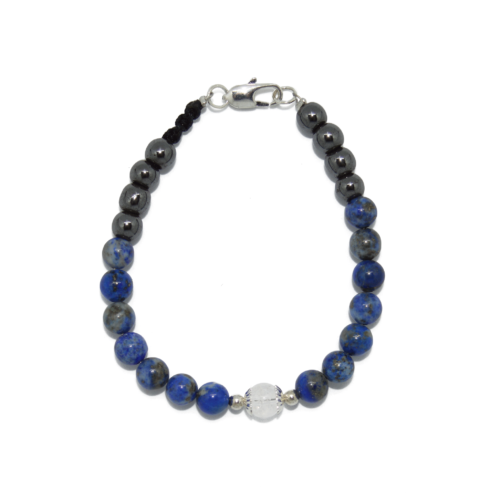 Bracelet chaîne – Lapis-Lazuli (6mm)